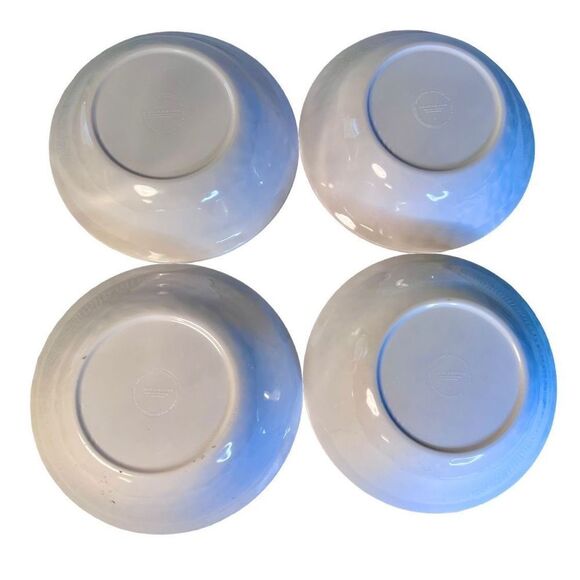 4 LAURIE GATES MOROCCAN BOHO MELAMINE CEREAL SOUP BOWL BLUE YELLOW GREEN 8.75 - Picture 8 of 11